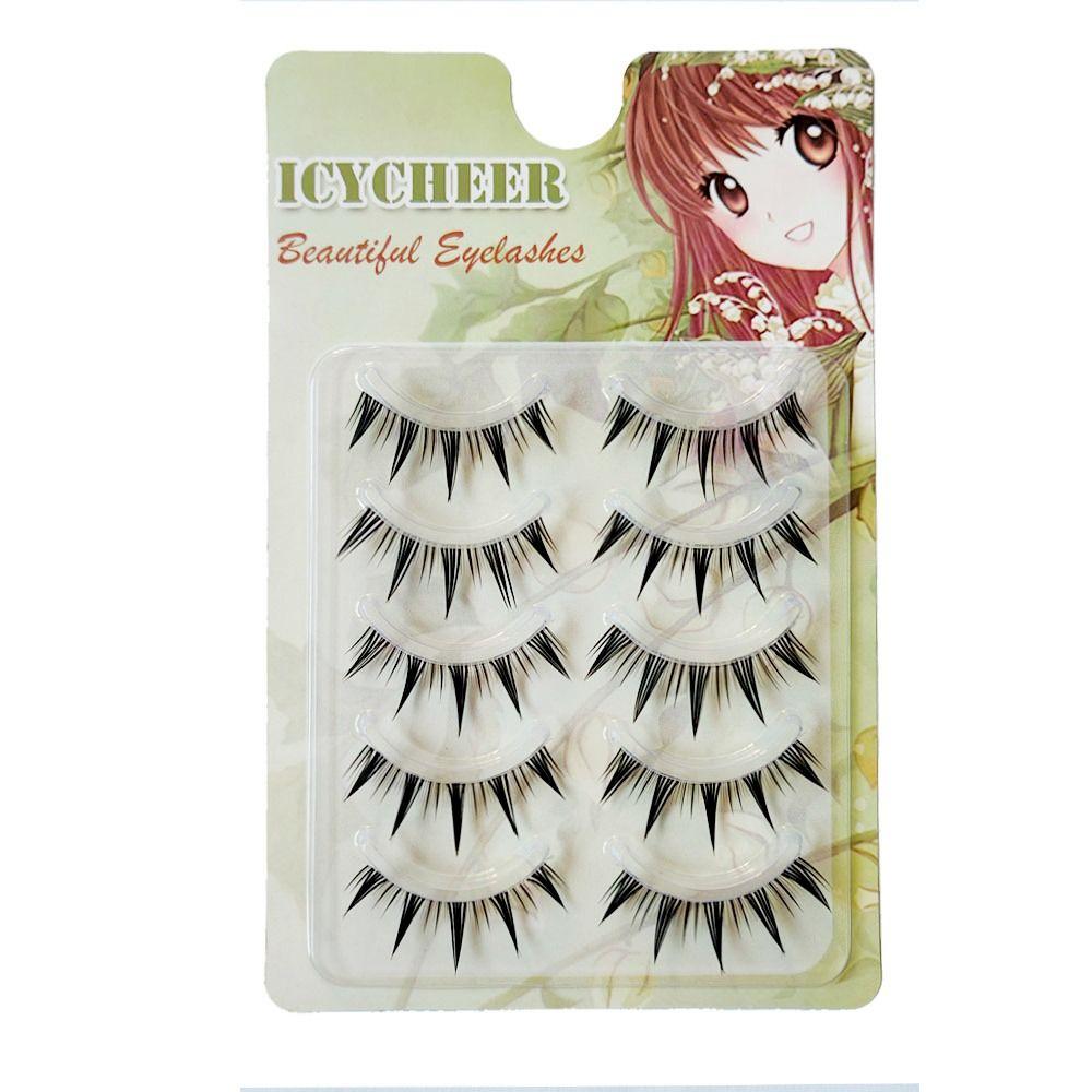 Japanese Wet Eye Lashes Thick Anime Fake Lashes Women's Beauty False Eyelashes for Comic Cosplay
