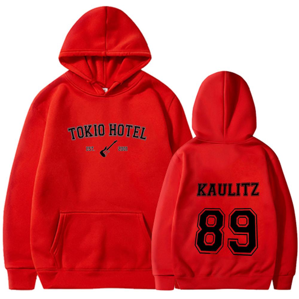 Рок-группа Tokio Hotel Kaulitz Hoodie Женская мода Повседневный пуловер Толстовка Женская хип-хоп свободный капюшон Панк уличная одежда