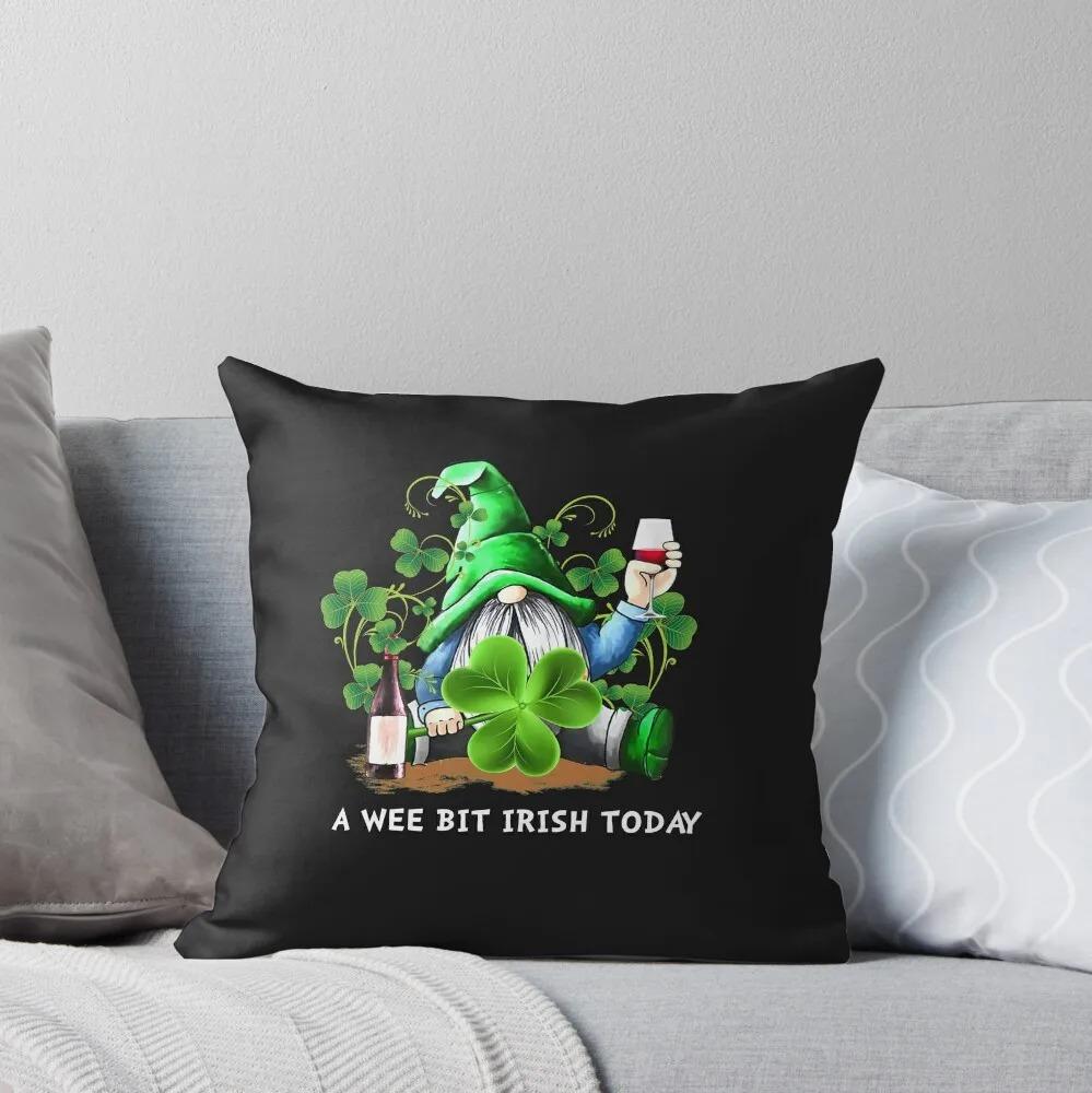 Green Dwarf Clover St. Patrick's Day Pattern Decorative Pillowcase Cushion Cover Print Decoration Living Room Office Home
