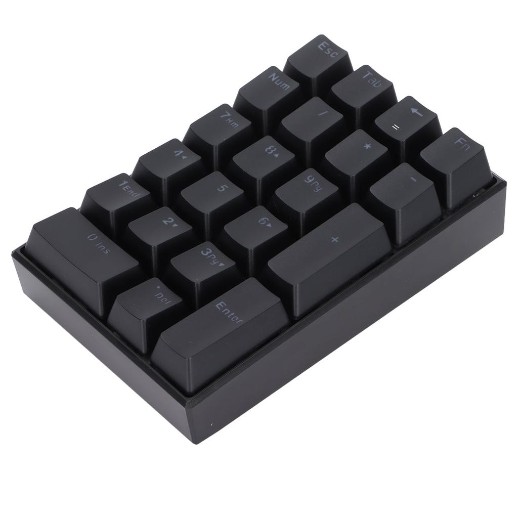 Wired Keyboard Stepped Keycap Fadeless Durable Backlit 21 Keys LED Mechanical KeyboardRed Shaft