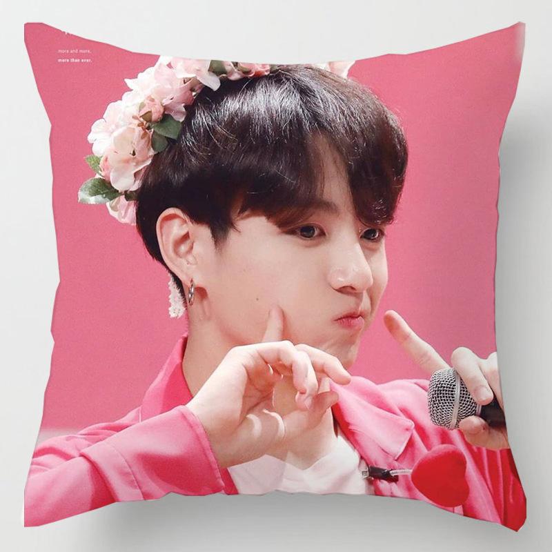 Уютная 45см Kpop Bts Bangtan Boys Наволочка Декоративная Мягкая Наволочка Для Дома