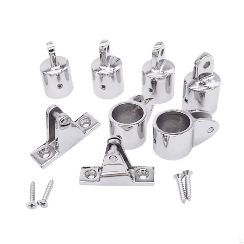 Фитинги для тента на лодку, 4 шт. заглушки для глаз, 2 шт. направляющие для челюстей, прочные палубные петли, простая установка