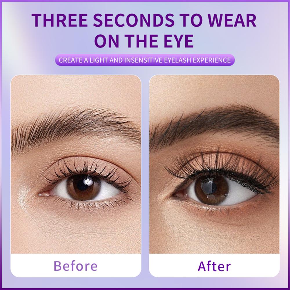 Магнитные ресницы Natural Look с аппликатором, многоразовые, набор для самостоятельного наращивания ресниц с магнитными ресницами