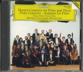 CD SUSAN PALMA, NANCY ALLEN - Mozart: Konzert Fur Flote Flote Und F00G20382 POLYDOR Japan Classical Used