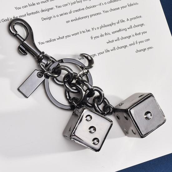 Золотой кубик брелок подвеска портативный талисман удачи многофункциональный брелок для сумки ключ