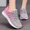 Fashion Women's Sneaker New Fashion Breathable Trainers Comfortable Sneakers Mesh Fabric Lace Up Women's Tennis Shoes For Women