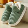 Fashion Kidmi Women's Slippers Popular Corduroy Cotton Shoes Soft Cotton Plush House Cotton Shoes for Men and Women Warm Anti-slip Shoes