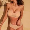 Sexy Seamless Women Bra Set Push Up Lingerie Strapless Underwear Set Thin/Middle/Thick Mold Cup Bra French Bralette Set