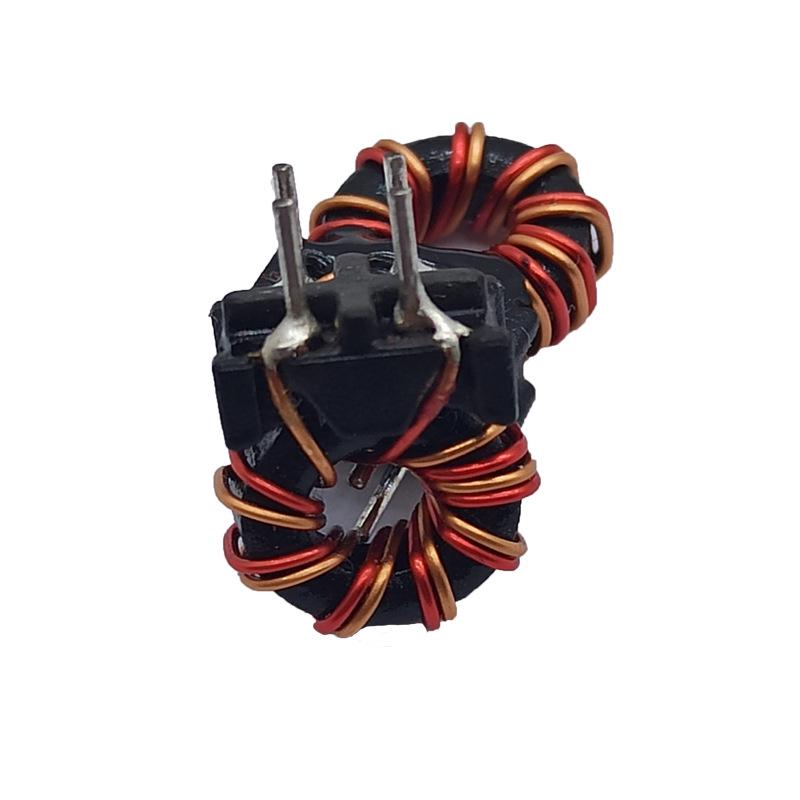 Nickel-Zinc Common Mode Inductor, 20UH, 3A, 7 Turns, T8*4*3, Ferrite Core Coil, Red, Parallel Wound.