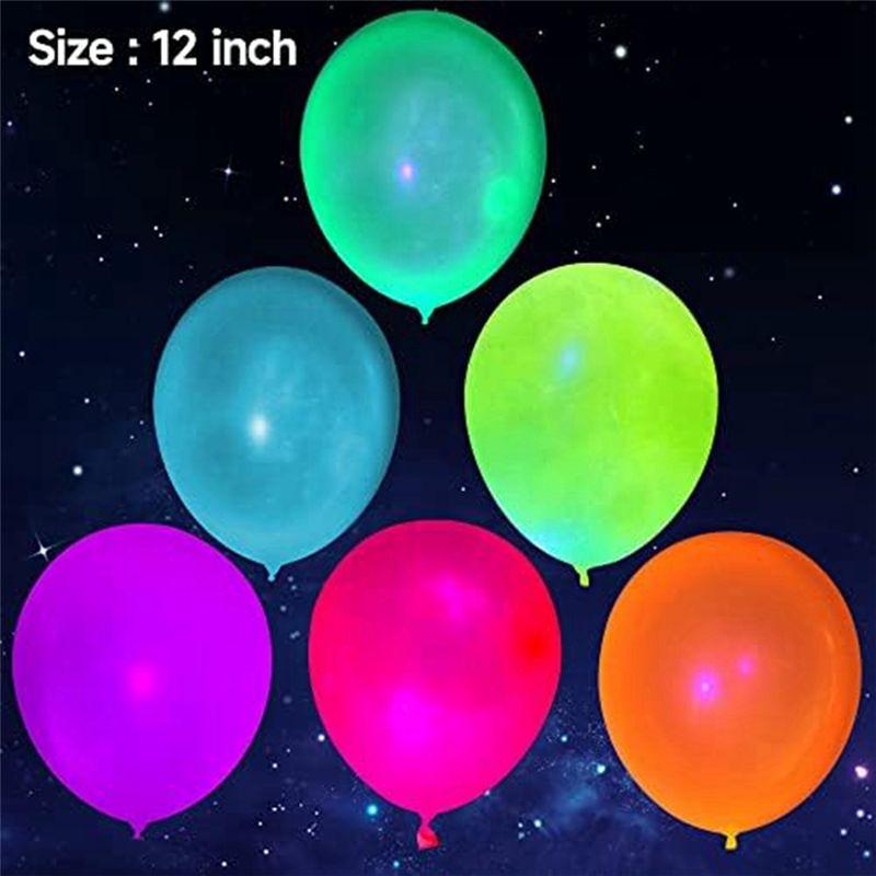 Good-200 Neon Glow Party Balloons Glow In The Dark For Birthday Decoration, Wedding Glow Party Supplies