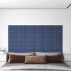 VidaXL Wall Panels 12 Pcs Blue 30x15 Cm Fabric 0.54 M² 343770