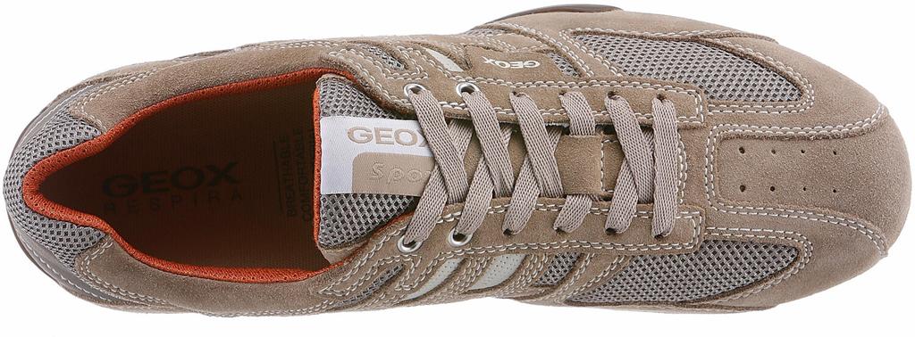 Кроссовки Geox U Snake L (U4207L) beige/dark orange