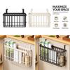 No Drill Hanging Storage Basket Hanging Organizer Wire Metal Rack  for Home Organization