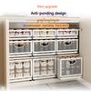 Pull Out Cabinet Drawer Organizer Storage Basket for Closet Fixed With Adhesive Film Metal Slide Out Pantry Shelves for Kitchen