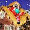 Yousheng Christmas Inflatable Santa Claus Outdoor Decoration Large Lighted Blow Up Santa with Built-in LED Light for Front Back Yard Garden Lawn Decor