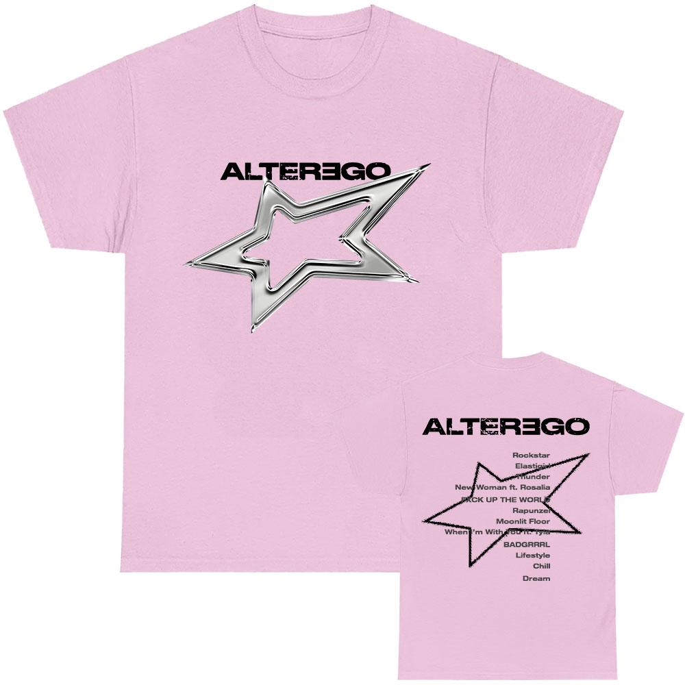 Футболки с рисунком альбома певицы Корана Alter Ego LISA Fashion Hip Hop Streetwear Унисекс Летние хлопковые футболки для мужчин и женщин