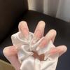 Жемчужный лунный свет Французский кошачий глаз в броне средняя и длинная универсальная высококачественная нюдовая белая просвечивающая кошачий глаз маникюр