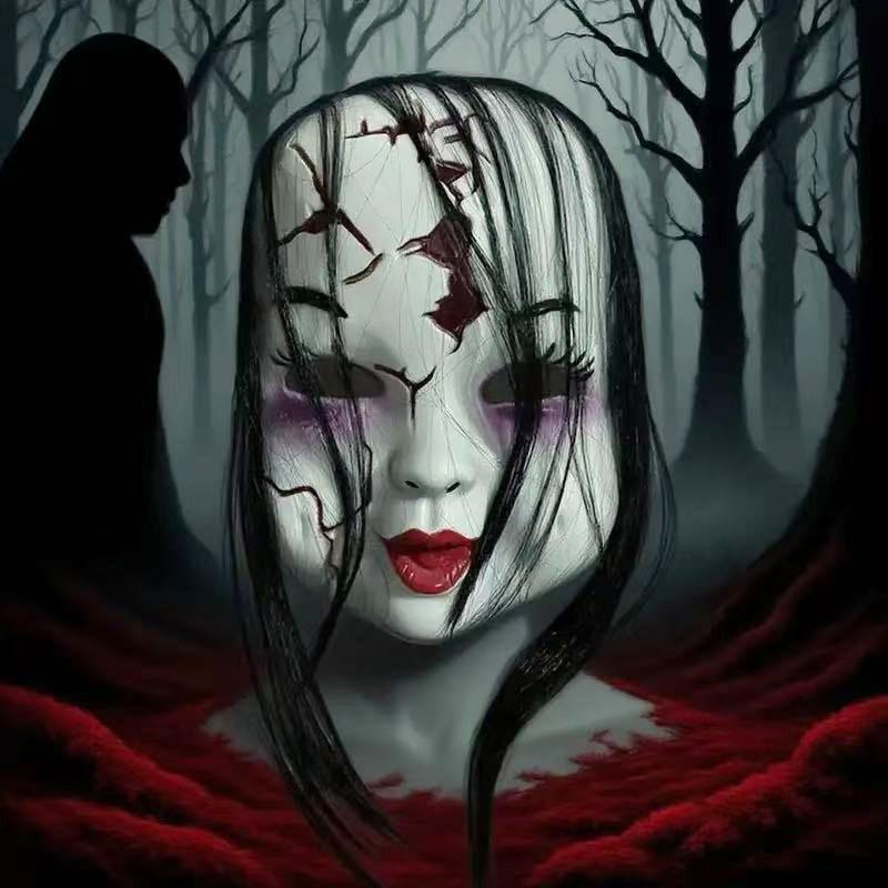 Halloween Chucky Ghost Doll Mask, 1Pcs Full Face Helmet, Scary Costume Props, Masquerade Party Cosplay Headpiece