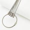 Кабельный трос, винт, наружные инструменты, проволочные брелки, карабин из нержавеющей стали, держатель для ключей EDC