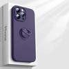 Мягкий жидкий силиконовый чехол для телефона для iPhone 17 16 15 14 13 12 11 17 Pro Max Plus Air С держателем для магнитного кольца Крышка для автомобильного держателя