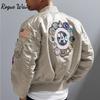 RogueWave Зимний бомбер куртка-пилот винтажная MA-1 APOLLO мужское пальто уличная одежда теплая университетская хип-хоп бейсбольная леттерман пилот ВВС США