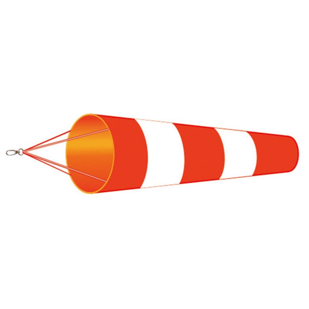 150cm Orange/Red Airport Windsock Rip-Stop Polyester Wind Measurement Sock Bag