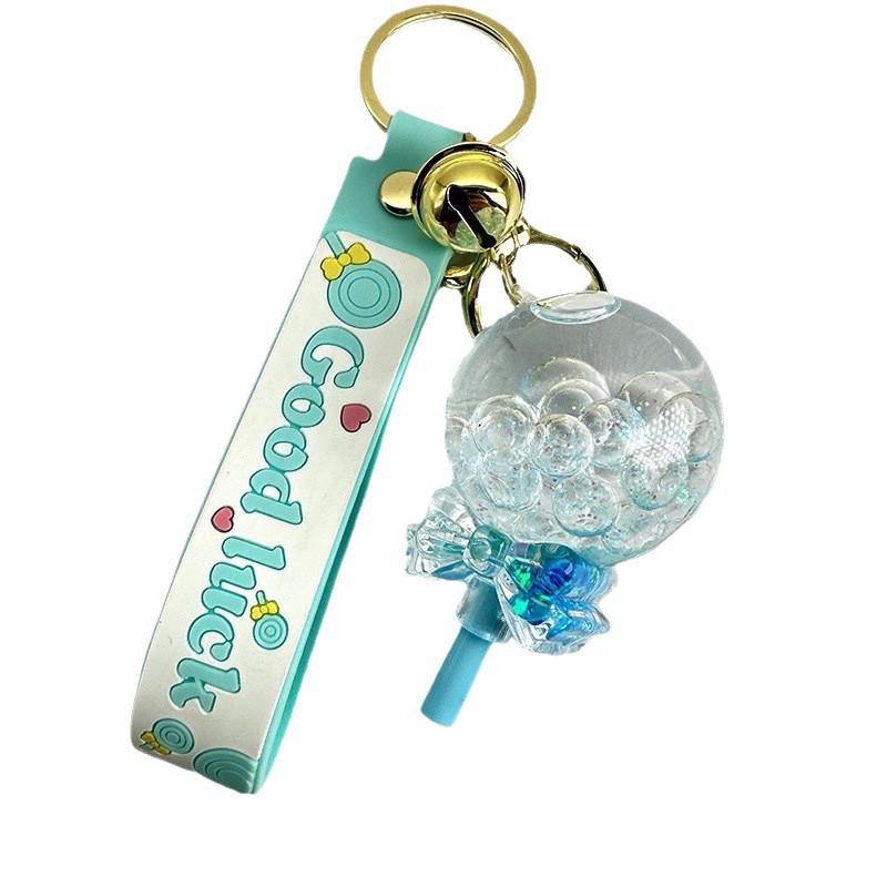 Изысканный брелок-леденец с плавающим песком: Милый брелок для школьных сумок девочек