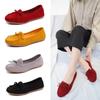 Maogu Female Bowtie Fashion Suede Moccasions Ballet Flats Shallow Ladies Footwear Flat Shoes 2024 Women Slip On Casual Loafers