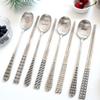 French Blanc Pattern Cutlery Set, 1 Set, 4 Types of Spoons + 4 Types of Chopsticks, Korean Popular Tableware