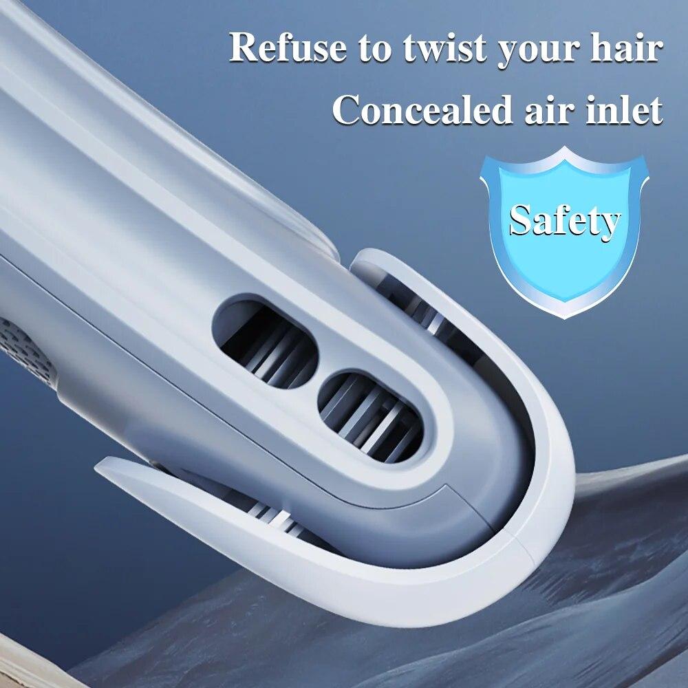 Портативный шейный вентилятор 5000 мАч, USB перезаряжаемый безлопастный вентилятор, бесшумный мини-электрический шейный ремешок, переносной кондиционер, охлаждающие вентиляторы