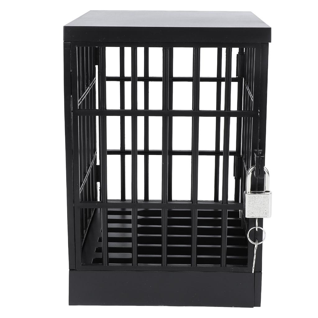 Пластиковая камера-тюрьма для мобильного телефона, запираемая клетка для мобильного телефона для классной комнаты, семейного времени, вечеринки, веселый подарок, полностью черная