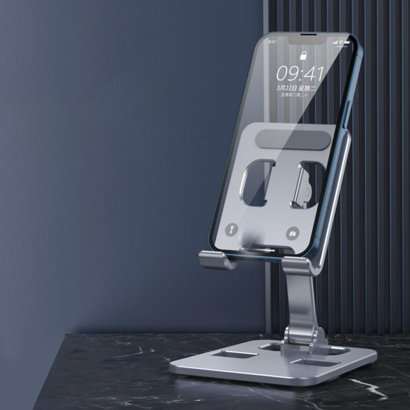 Настольная подставка для мобильного телефона из алюминиевого сплава, складная подставка для планшета iPad, настольный кронштейн для сотового телефона, ленивый держатель для крепления для смартфона