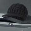 Теплая мужская кепка с козырьком, вязаная шапка из простой шерсти, осень