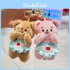 Cartoon Lovely Butter Bear Plush Keychain For Kids Soft And Cuddly Stuffed Animal With Choices Colorful