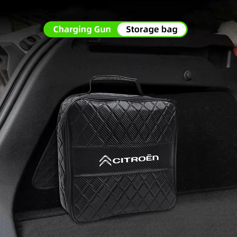ADT2 Car Leather Storage Bag High-capacity Auto Trunk Handbag For Citroen C1 DS3 C2 C3 Vts C4 Saxo C4L C5 C6 C8 Xsara C3-XR Picasso