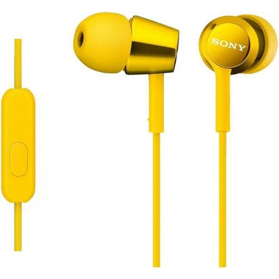 Sony Наушники Mdr Ex150ap Canal TYpe Remote Control With Mic Yellow Mdr Ex150ap Y Yellow With Mic Calls Compatible 