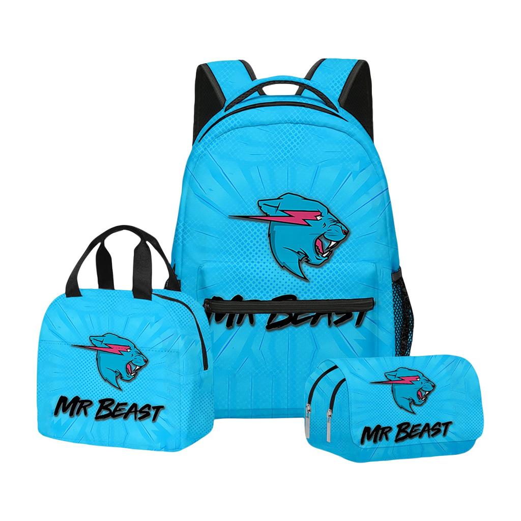 Аниме Периферийный Повседневный Рюкзак Студенческий Рюкзак, Подарок к школе, Школьная Сумка, Сумка для Ланча, Сумка для Карандашей Набор из Трех Предметов