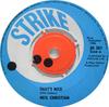 7inch Record NEIL CHRISTIAN - That's Nice JH301 STRIKE 1966 UK Rock Used
