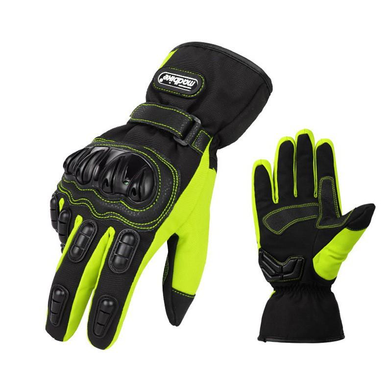 MADBIKE Mens Motorcycle Gloves Winter Warm Waterproof Anti-Slip Crash Protection Cycling Protective Gear Safety Riding