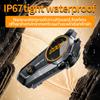 1/2x Music Interphone Bluetooth 5.3 Motorcycle Helmet Intercom Headset Waterproof 300m Intercomunicador Speaker Earphone