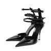 Brand New Sandals For Women Summer Fashion Sexy Hollow Pointed High -End Metal Stiletto High Heels Party Wedding Shoes Size