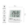 High-Precision Digital Alarm Clock with Thermometer and Hygrometer for Indoor Use