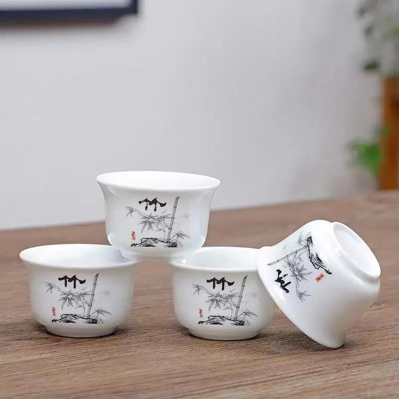 4 шт. Керамический набор для чая «Кунг-фу», чашки и кружки, исинский чайник, чайная утварь, самовар, чайник, гайвань, шу, чайник для пуэра, заварник
