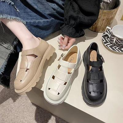 Женские летние повседневные сандалии на толстой полой подошве