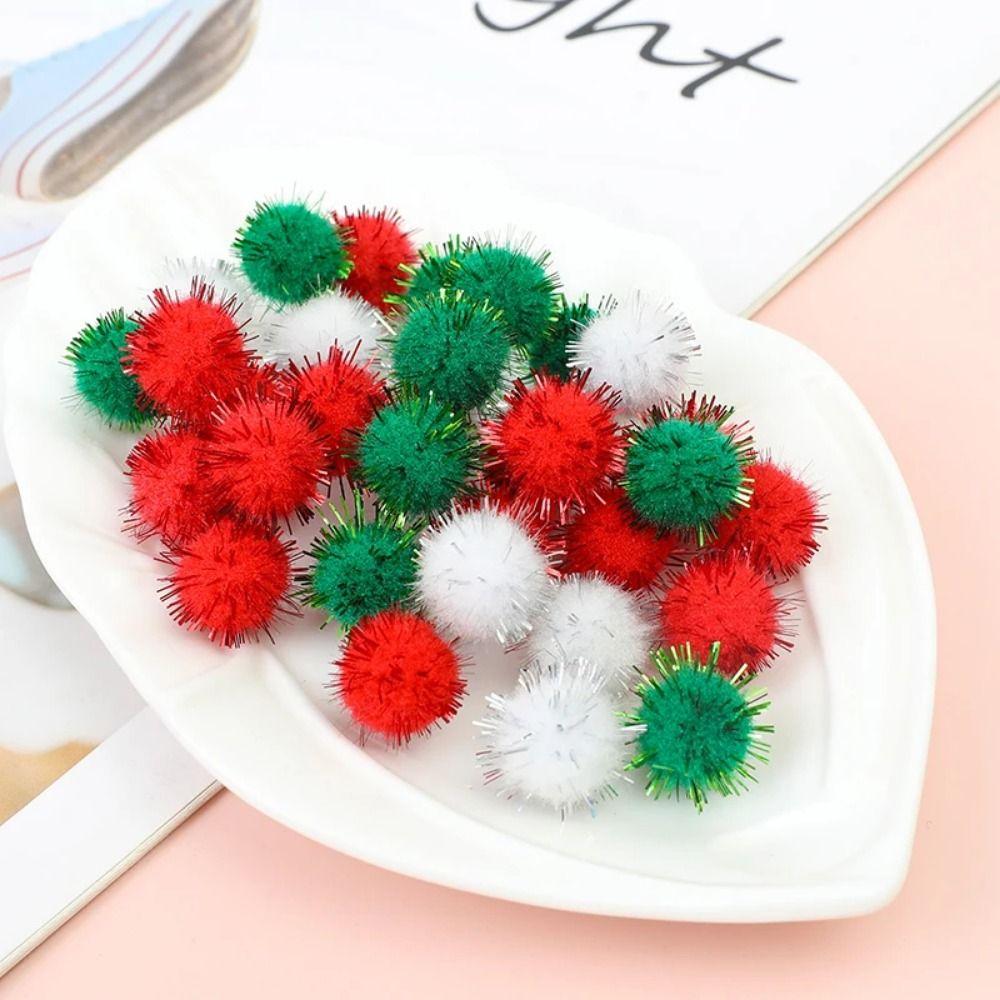 10-30mm Xmas Tree Decorative Ball Brightly Colored Christmas Craft Supplies Christmas