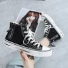 Autumn New Cloth Shoes Personality Hong Kong Style Trend Student Casual Shoes All -Match Korean Version High -Top Canvas Shoes Couples