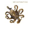 Brass Octopus Home Decoration Figurines Ornament Accessories Table Tea Pet Craft