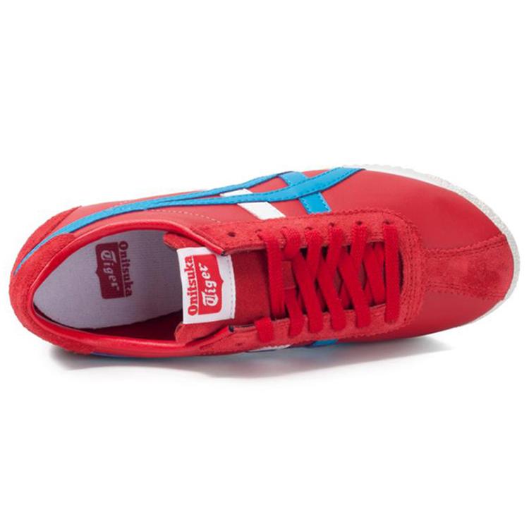 ONITSUKA TIGER Corsair Устойчивые к истиранию Устойчивые к истиранию Низкие повседневные кроссовки Унисекс Красный Синий Белый D7N2L-2341