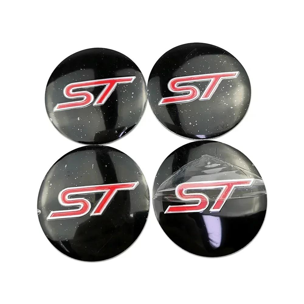 Car Sticker 2025 Hot New 56MM Car Decals Wheel Rims Center Hub Stickers for Ford Kuga Fusion Shelby ST RS Mondeo Focus 2 3 Fiest
