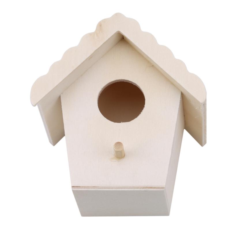 Wooden Bird House Nest Bird Supplies Wooden Birdhouse Outdoor Nesting Box